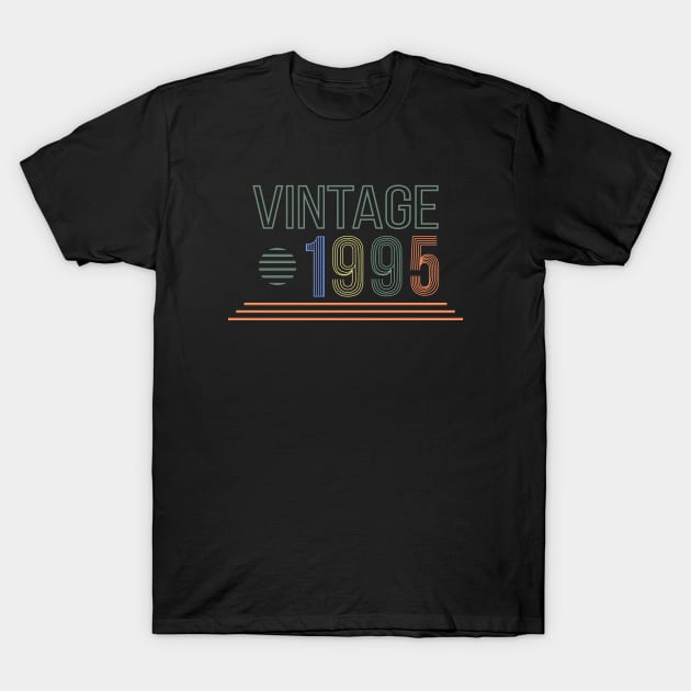 Vintage 1995 Original Design T-Shirt by AnjPrint